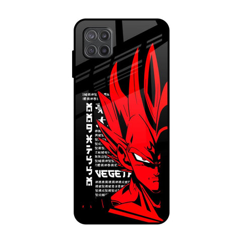 Red Vegeta Samsung Galaxy A12 Glass Back Cover Online