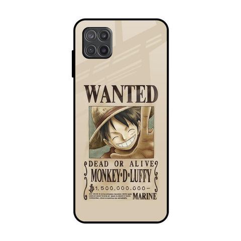 Luffy Wanted Samsung Galaxy A12 Glass Back Cover Online