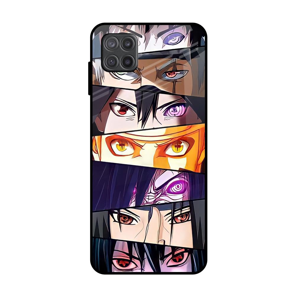 Anime Eyes Samsung Galaxy A12 Glass Back Cover Online