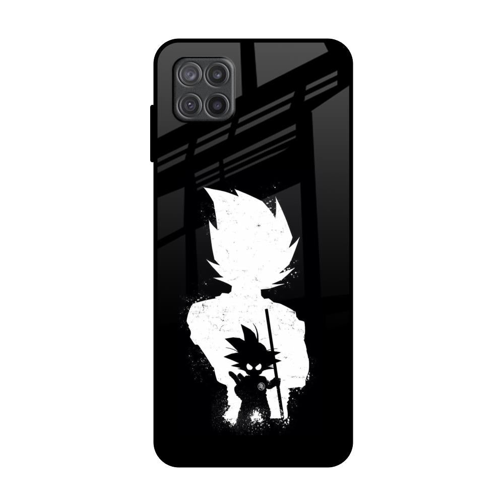 Monochrome Goku Samsung Galaxy A12 Glass Back Cover Online