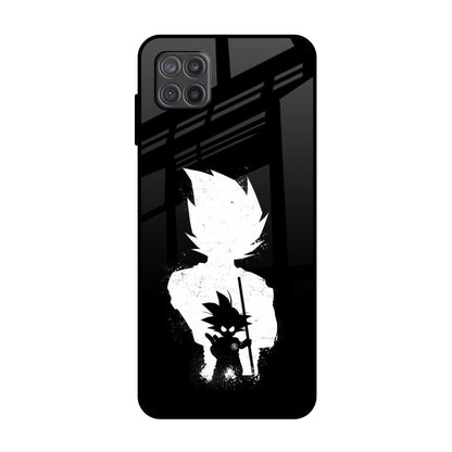 Monochrome Goku Samsung Galaxy A12 Glass Back Cover Online