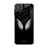 White Angel Wings Samsung Galaxy A12 Glass Back Cover Online