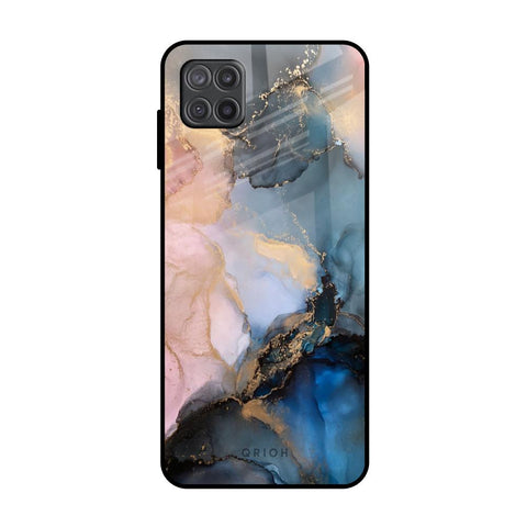 Marble Ink Abstract Samsung Galaxy A12 Glass Back Cover Online