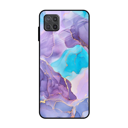 Alcohol ink Marble Samsung Galaxy A12 Glass Back Cover Online