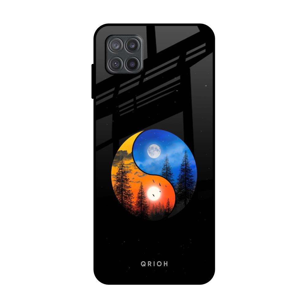 Yin Yang Balance Samsung Galaxy A12 Glass Back Cover Online