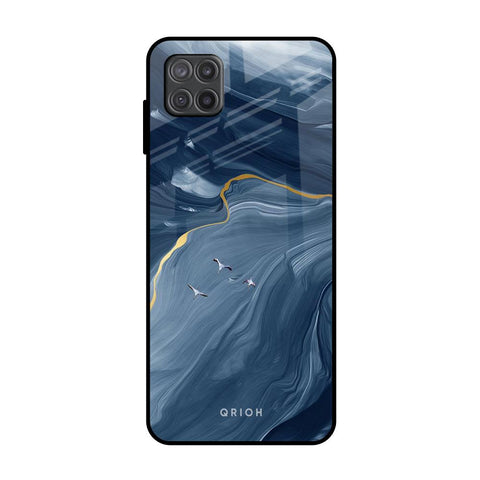 Deep Ocean Marble Samsung Galaxy A12 Glass Back Cover Online