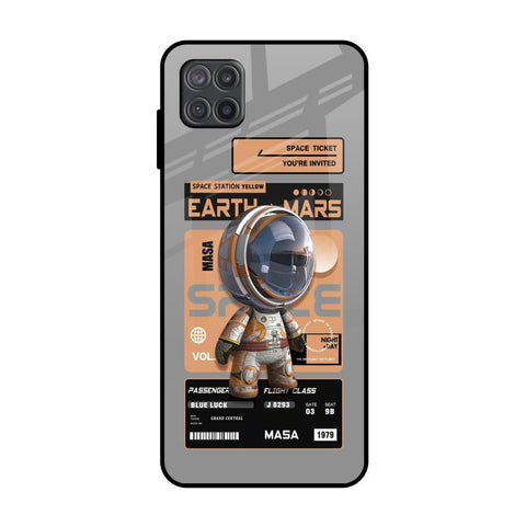 Space Ticket Samsung Galaxy A12 Glass Back Cover Online