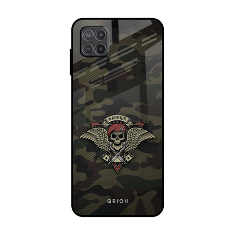 Army Warrior Samsung Galaxy A12 Glass Back Cover Online