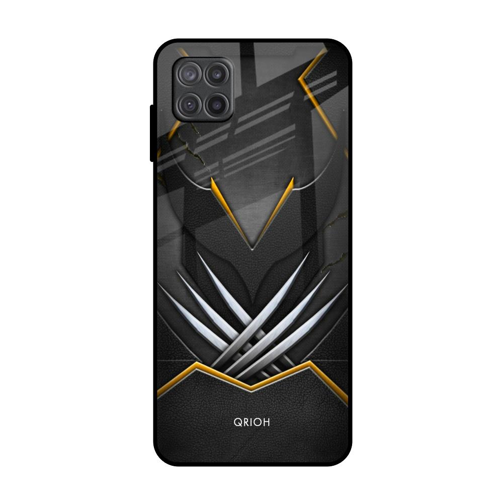 Black Warrior Samsung Galaxy A12 Glass Back Cover Online