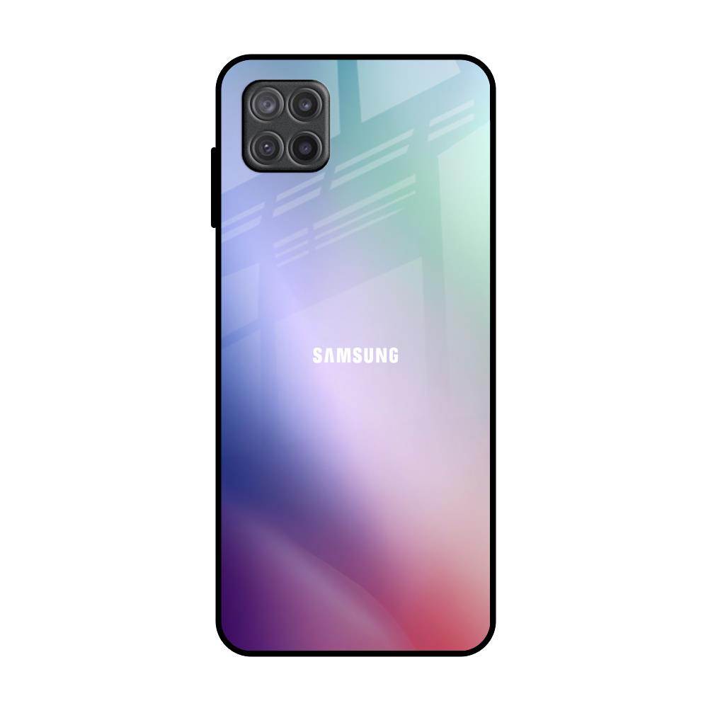 Abstract Holographic Samsung Galaxy A12 Glass Back Cover Online