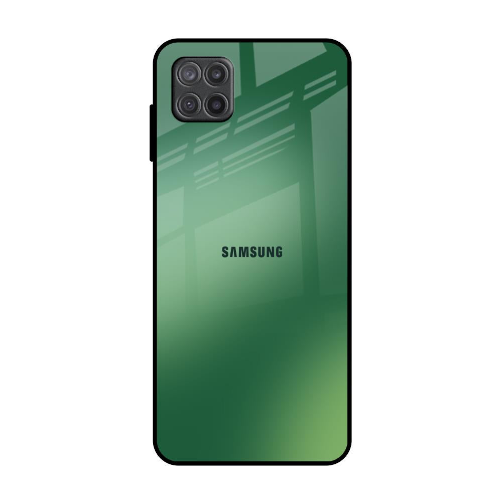 Green Grunge Texture Samsung Galaxy A12 Glass Back Cover Online