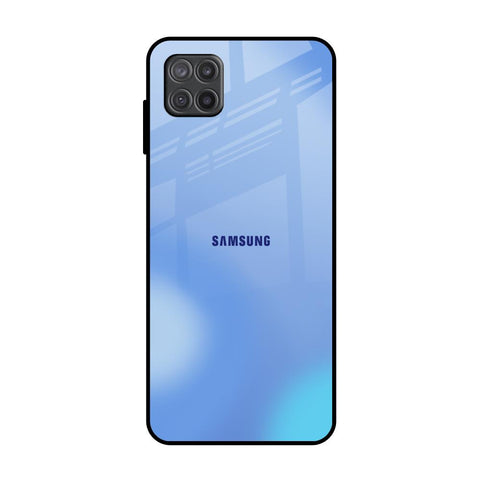 Vibrant Blue Texture Samsung Galaxy A12 Glass Back Cover Online