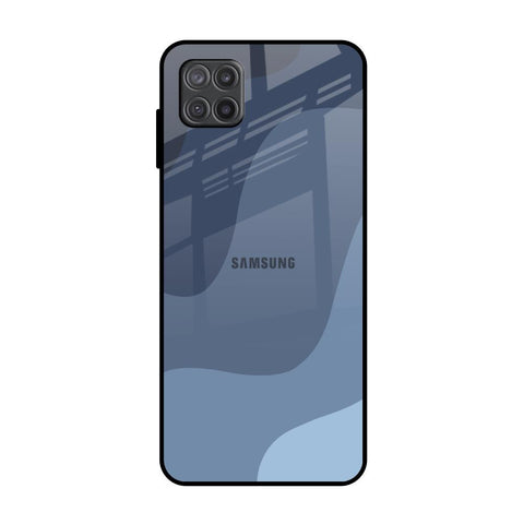 Navy Blue Ombre Samsung Galaxy A12 Glass Back Cover Online