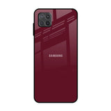 Classic Burgundy Samsung Galaxy A12 Glass Back Cover Online