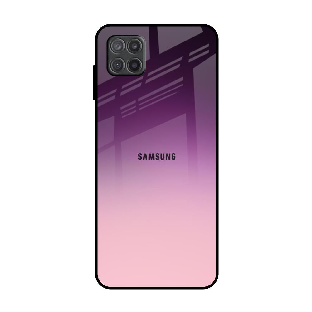 Purple Gradient Samsung Galaxy A12 Glass Back Cover Online
