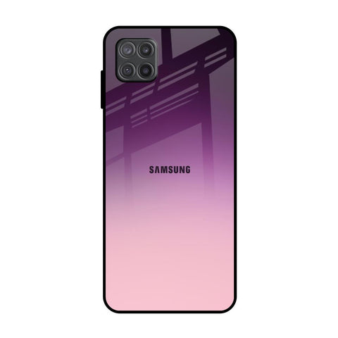 Purple Gradient Samsung Galaxy A12 Glass Back Cover Online