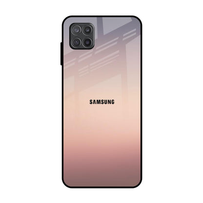 Golden Mauve Samsung Galaxy A12 Glass Back Cover Online