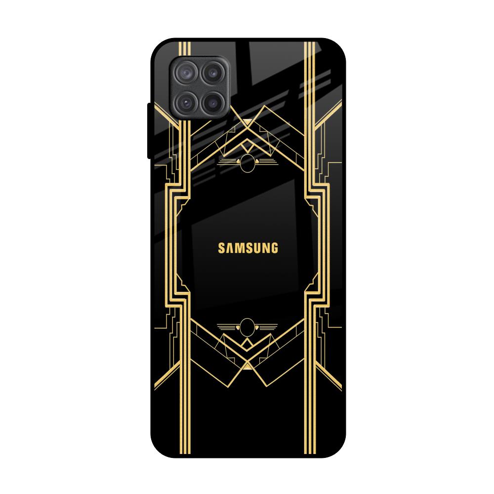 Sacred Logo Samsung Galaxy A12 Glass Back Cover Online