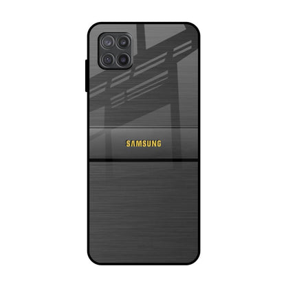 Grey Metallic Glass Samsung Galaxy A12 Glass Back Cover Online