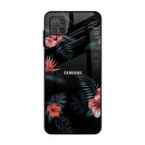 Tropical Art Flower Samsung Galaxy A12 Glass Back Cover Online