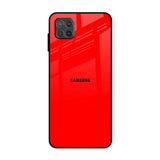 Blood Red Samsung Galaxy A12 Glass Back Cover Online