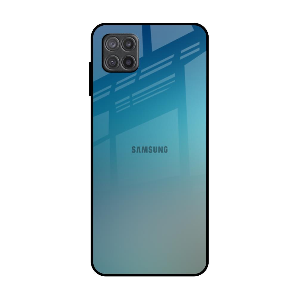 Sea Theme Gradient Samsung Galaxy A12 Glass Back Cover Online