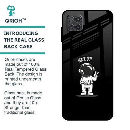 Peace Out Astro Glass Case for Samsung Galaxy A12