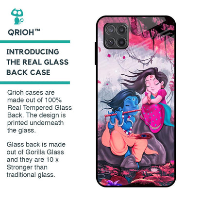 Radha Krishna Art Glass Case for Samsung Galaxy A12