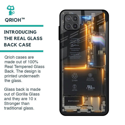 Glow Up Skeleton Glass Case for Samsung Galaxy A12