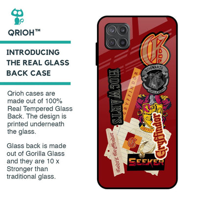 Gryffindor Glass Case for Samsung Galaxy A12