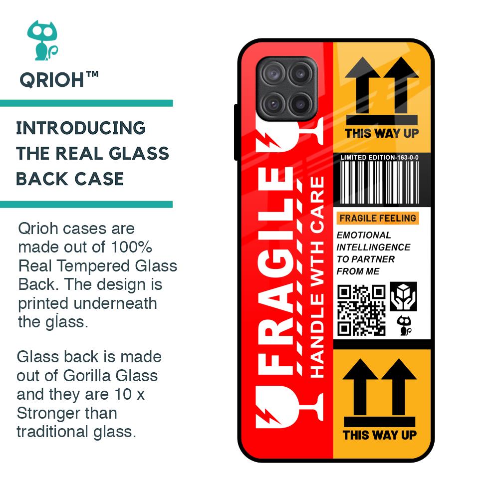 Handle With Care Glass Case for Samsung Galaxy A12