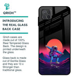 Retro Astronaut Glass Case for Samsung Galaxy A12
