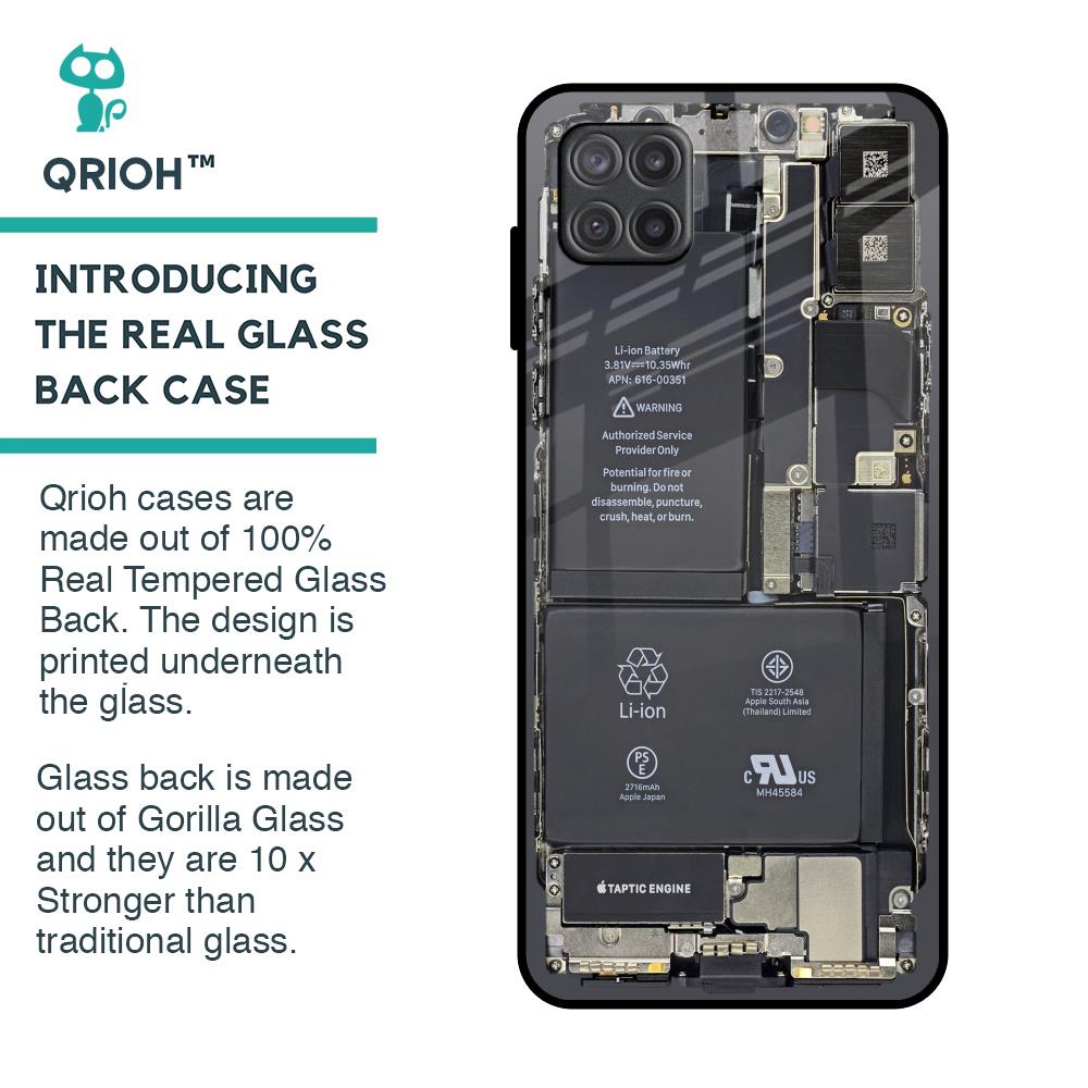 Skeleton Inside Glass Case for Samsung Galaxy A12