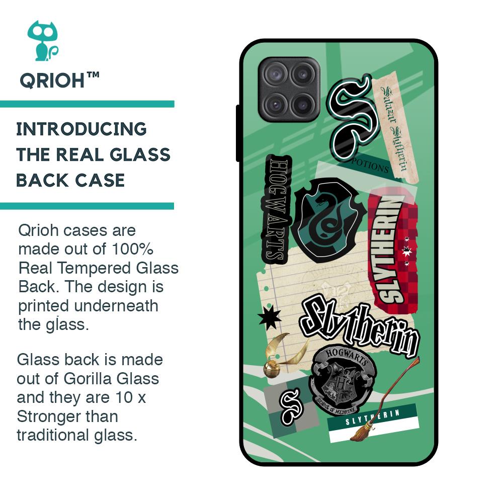 Slytherin Glass Case for Samsung Galaxy A12