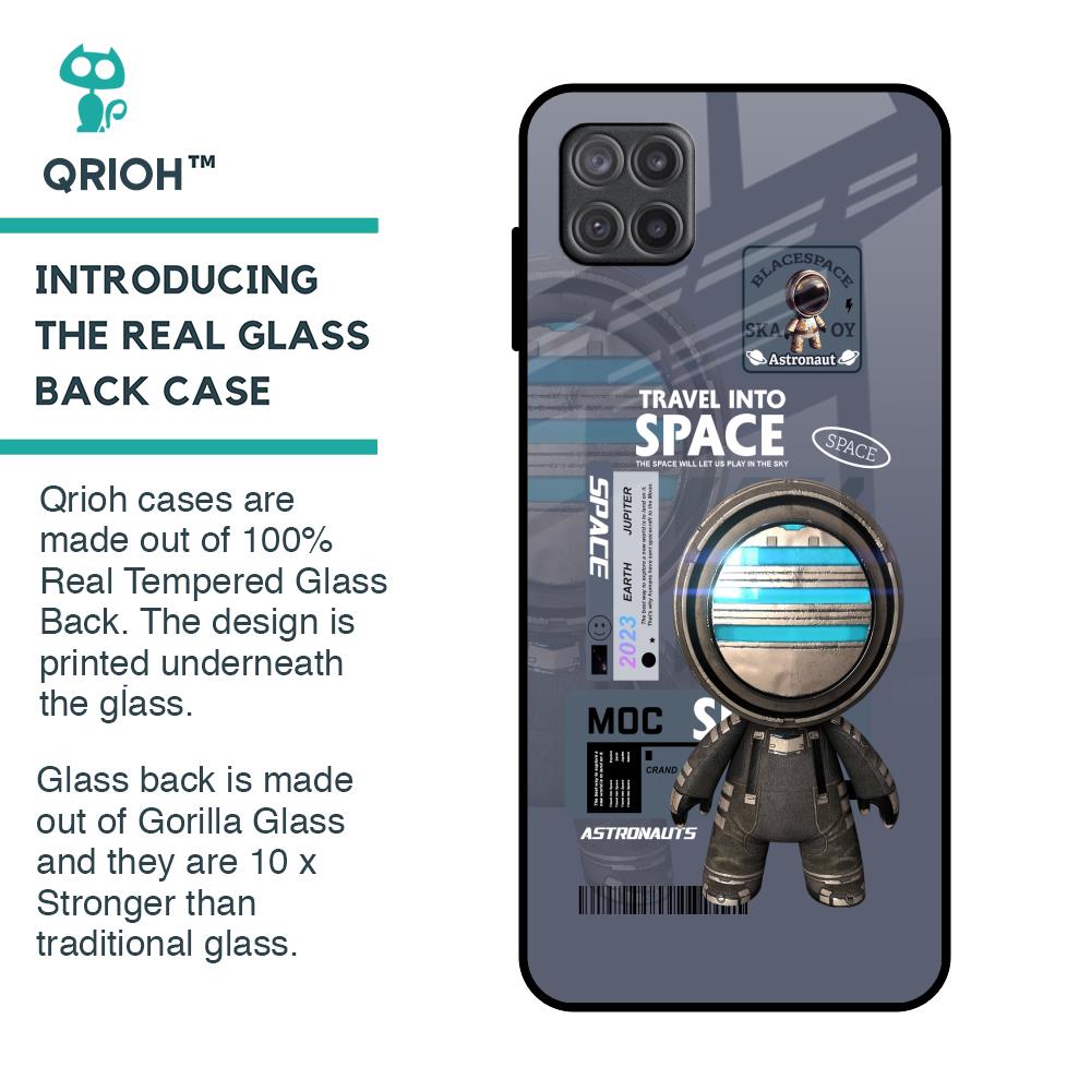 Space Travel Glass Case for Samsung Galaxy A12