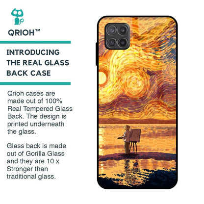 Sunset Vincent Glass Case for Samsung Galaxy A12