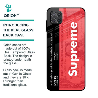 Supreme Ticket Glass Case for Samsung Galaxy A12