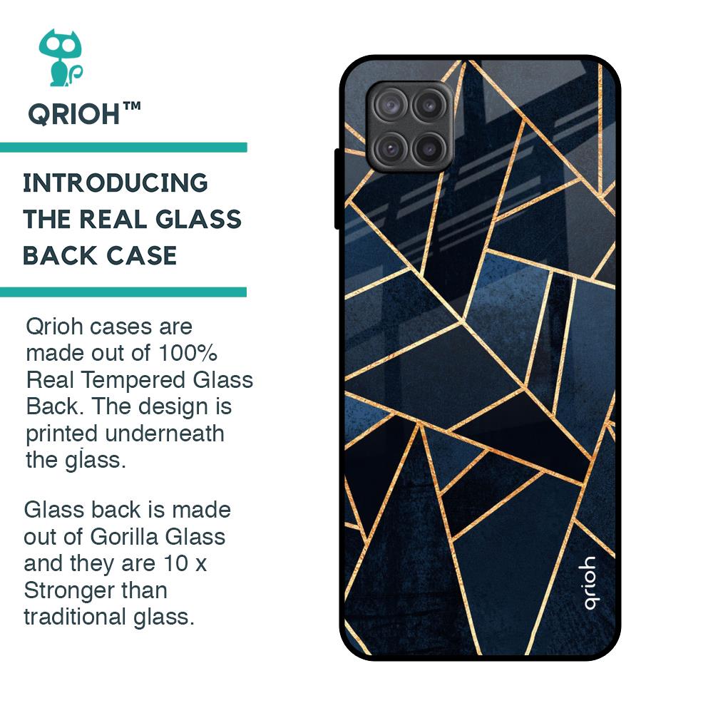 Abstract Tiles Glass Case for Samsung Galaxy A12