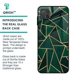 Abstract Green Glass Case For Samsung Galaxy A12