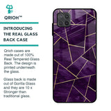 Geometric Purple Glass Case For Samsung Galaxy A12