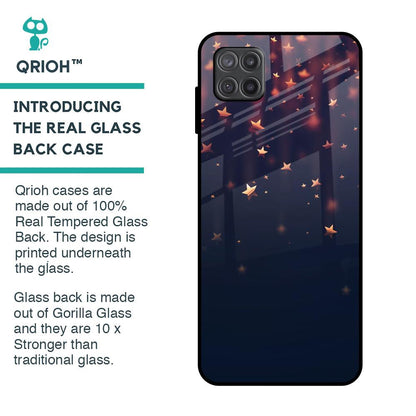 Falling Stars Glass Case For Samsung Galaxy A12