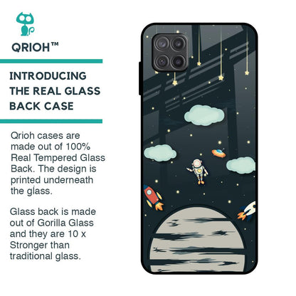 Astronaut Dream Glass Case For Samsung Galaxy A12