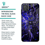 Techno Color Pattern Glass Case For Samsung Galaxy A12