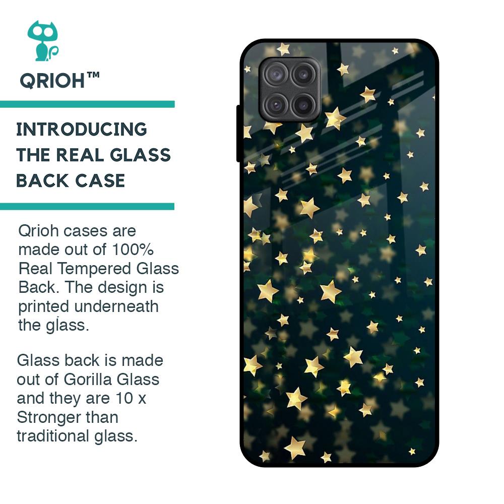 Dazzling Stars Glass Case For Samsung Galaxy A12