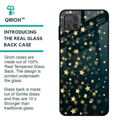 Dazzling Stars Glass Case For Samsung Galaxy A12