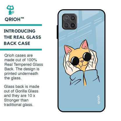 Adorable Cute Kitty Glass Case For Samsung Galaxy A12