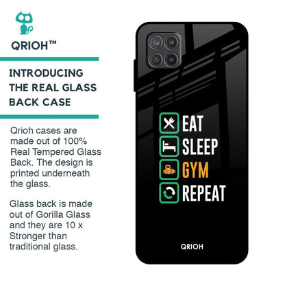Daily Routine Glass Case for Samsung Galaxy A12