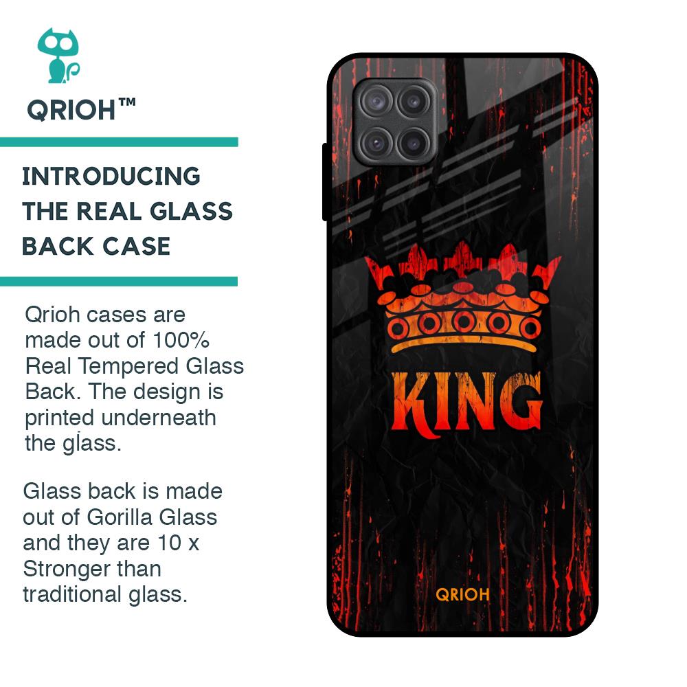 Royal King Glass Case for Samsung Galaxy A12