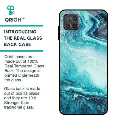 Sea Water Glass Case for Samsung Galaxy A12