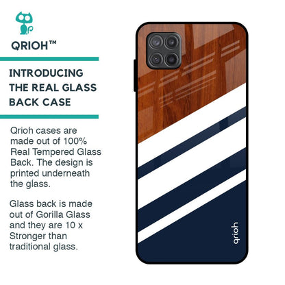 Bold Stripes Glass Case for Samsung Galaxy A12